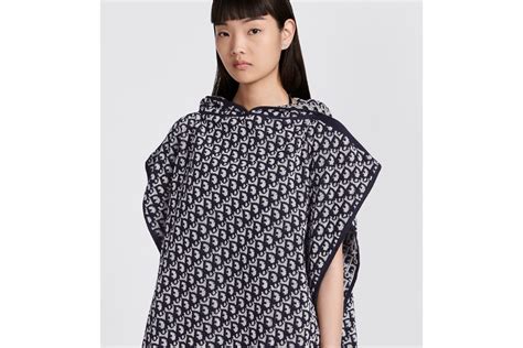 dior oblique hooded poncho|christian Dior poncho coats.